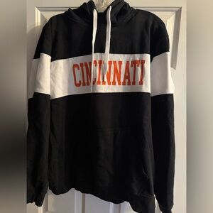 Cincinnati Bengals  Black and White Hoodie